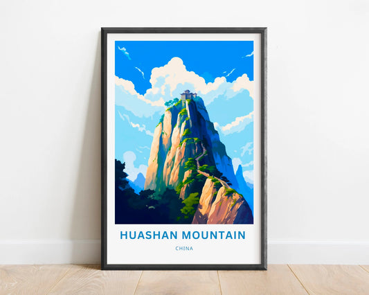 Huashan Mountain Travel Poster