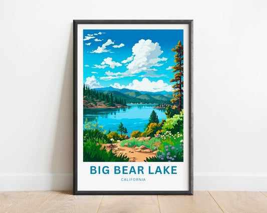Big Bear Lake Travel Poster