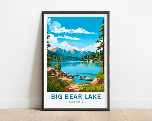 Big Bear Lake Travel Poster