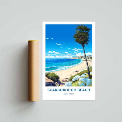 Scarborough Beach Travel Poster