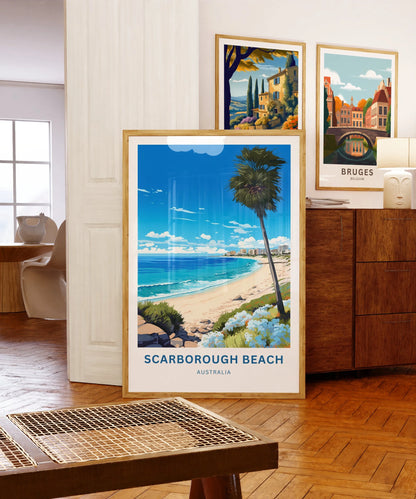 Scarborough Beach Travel Poster