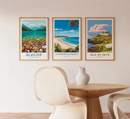 Scarborough Beach Travel Poster