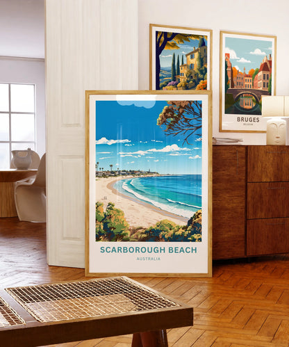 Scarborough Beach Travel Poster