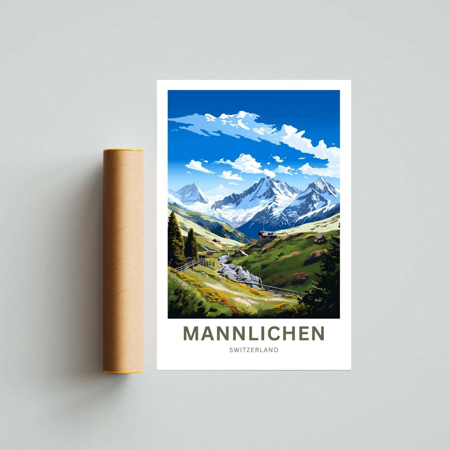 Mannlichen Travel Poster