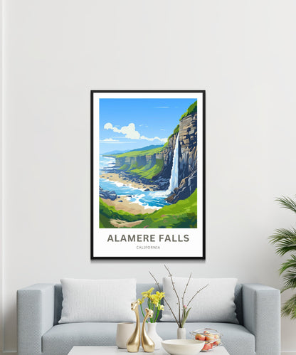 Alamere Falls Travel Poster