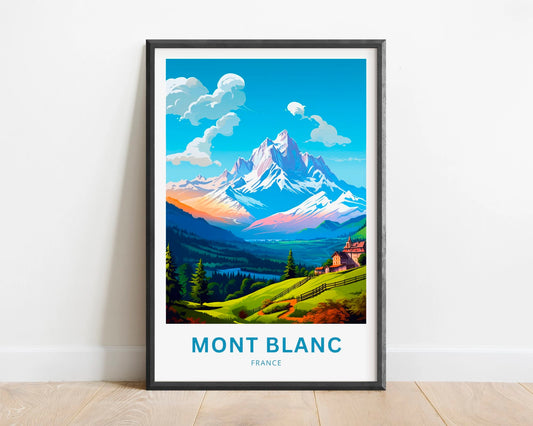 Mont Blanc Travel Poster