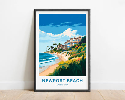 Newport Beach Travel Poster