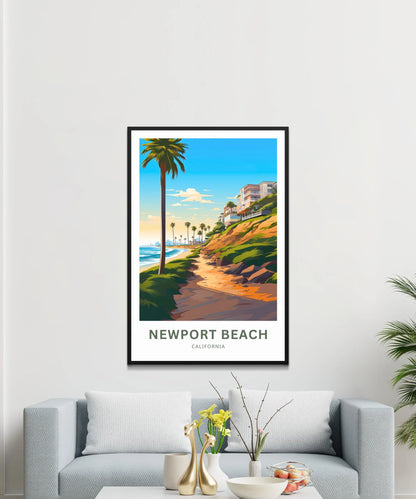 Newport Beach Travel Poster