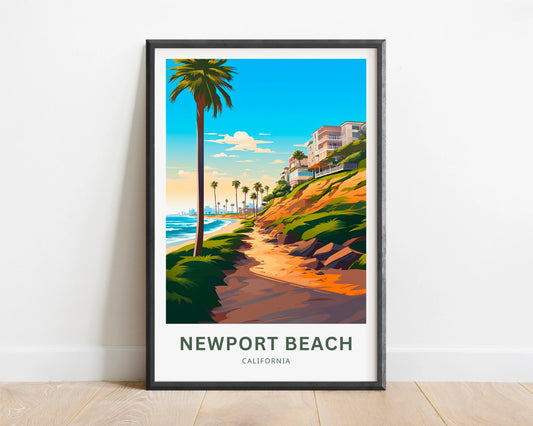 Newport Beach Travel Poster