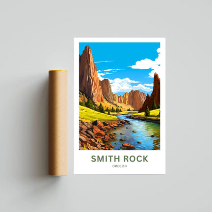 Smith Rock Travel Poster