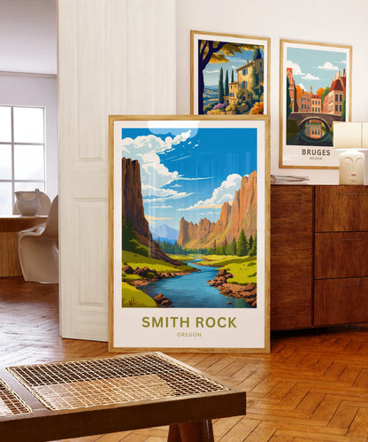 Smith Rock Travel Poster