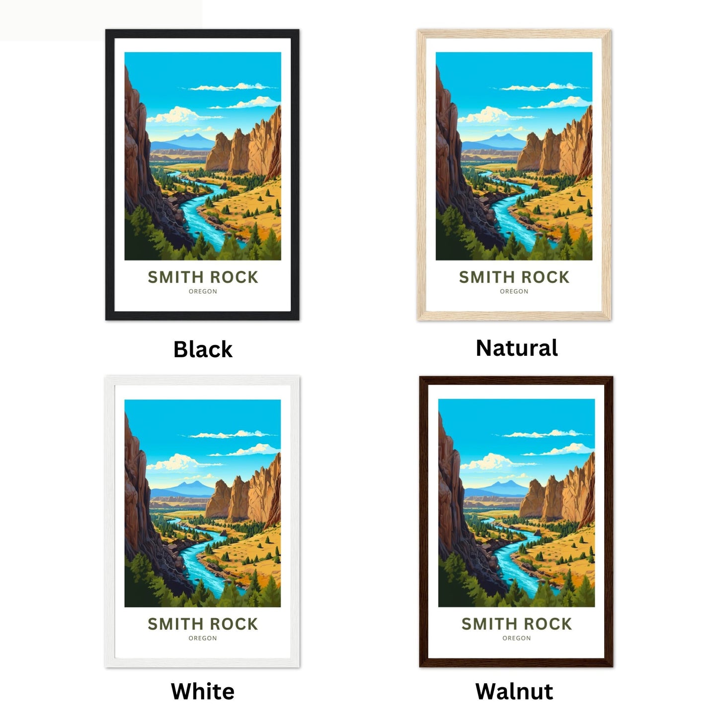 Smith Rock Travel Poster