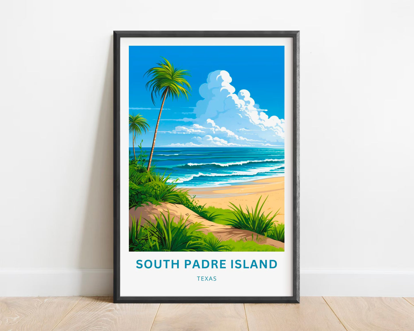 South Padre Island Travel Poster