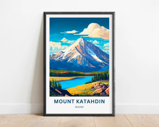 Mount Katahdin Travel Poster