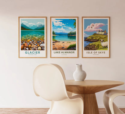 Lake Almanor Travel Poster