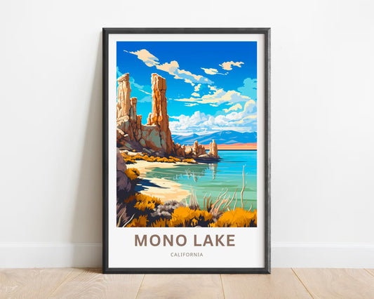 Mono Lake Travel Poster