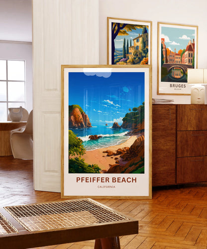 Pfeiffer Beach Travel Poster