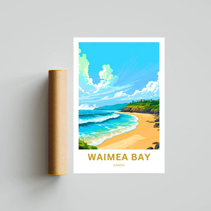 Waimea Bay Travel Poster