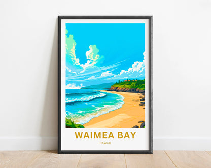 Waimea Bay Travel Poster