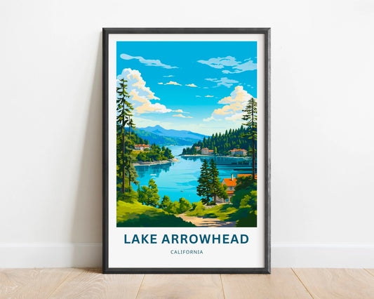 Lake Arrowhead Travel Poster