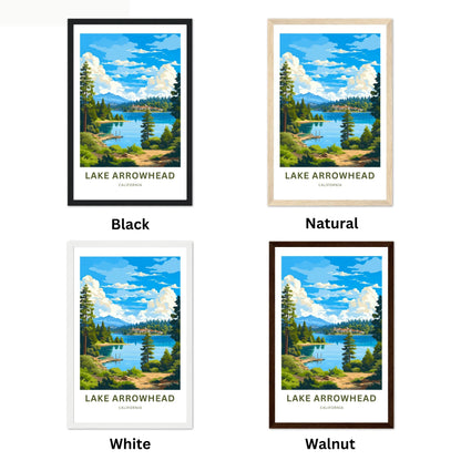 Lake Arrowhead Travel Poster