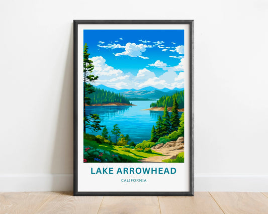 Lake Arrowhead Travel Poster