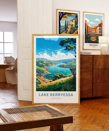 Lake Berryessa Travel Poster