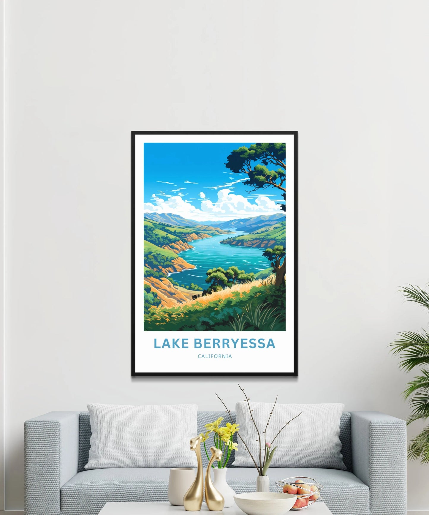 Lake Berryessa Travel Poster