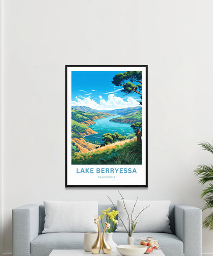 Lake Berryessa Travel Poster