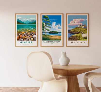 Lake Sam Rayburn Travel Poster