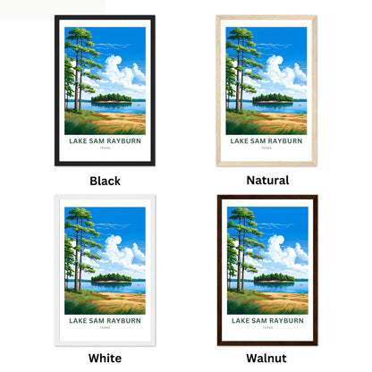 Lake Sam Rayburn Travel Poster