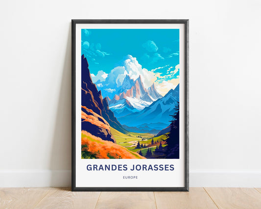 Grandes Jorasses Travel Poster