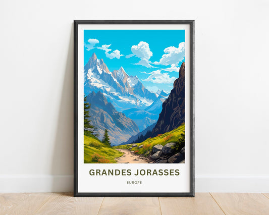 Grandes Jorasses Travel Poster