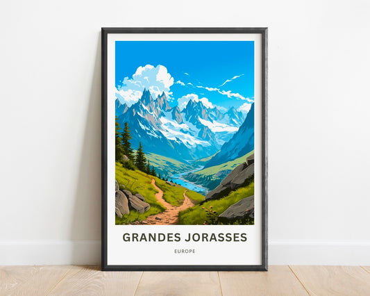 Grandes Jorasses Travel Poster