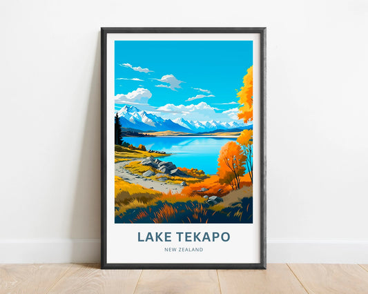 Lake Tekapo Travel Poster
