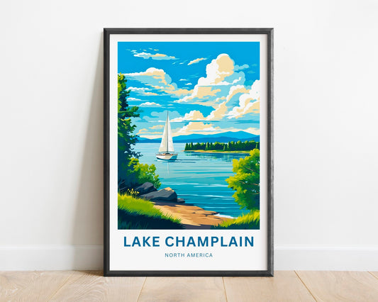 Lake Champlain Travel Poster