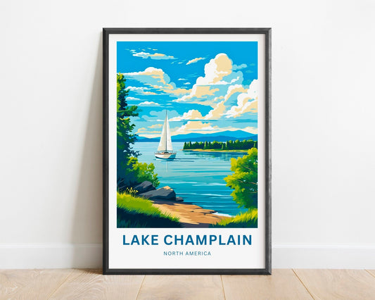 Lake Champlain Travel Poster