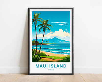 Maui Island Travel Poster