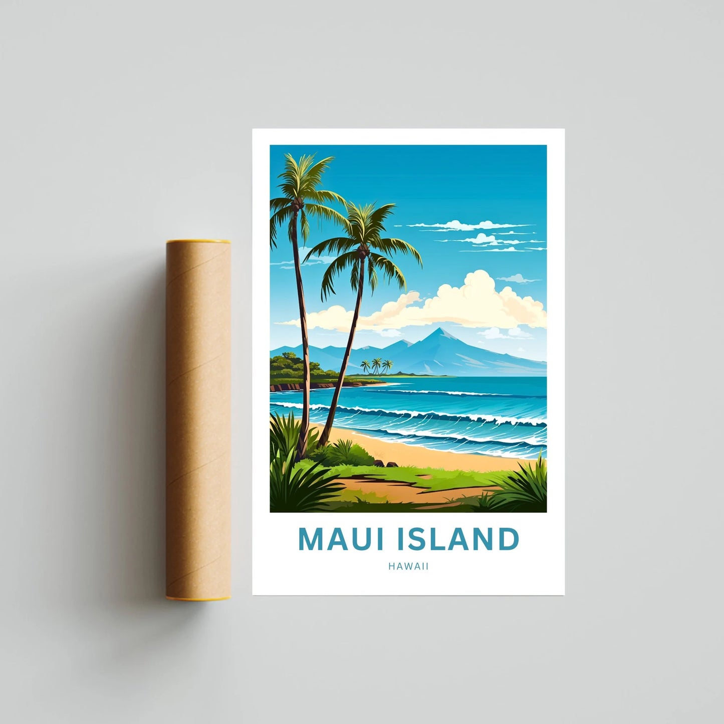 Maui Island Travel Poster