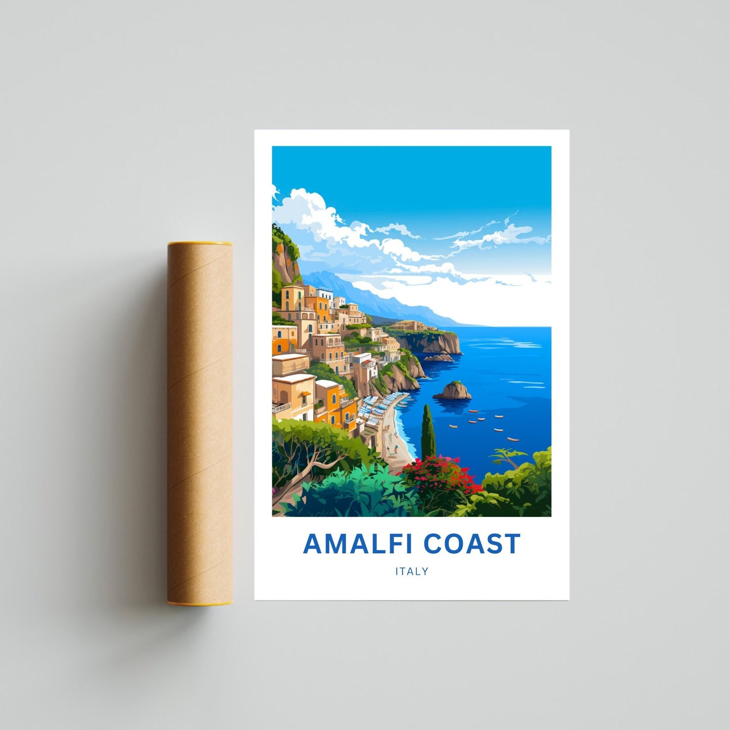 Amalfi Coast Travel Poster