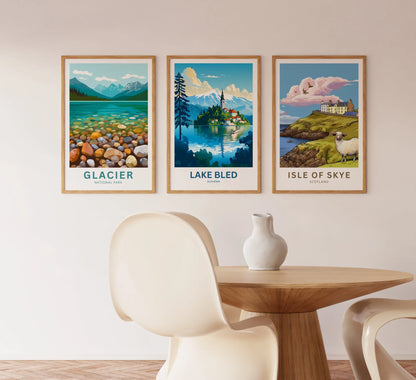 Lake Bled Travel Poster