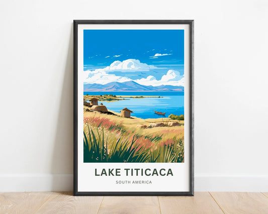 Lake Titicaca  Travel Poster