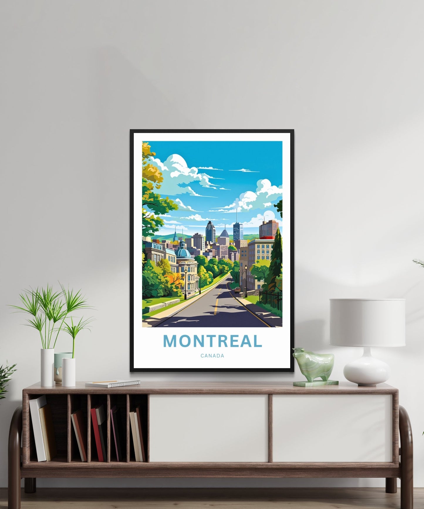 Montreal Travel Print - Montreal poster, Canada Wall Art, Framed present, Gift Canada Present - TravelTreasureCo