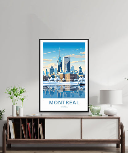 Montreal Travel Print - Montreal poster, Canada Wall Art, Framed present, Gift Canada Present - TravelTreasureCo