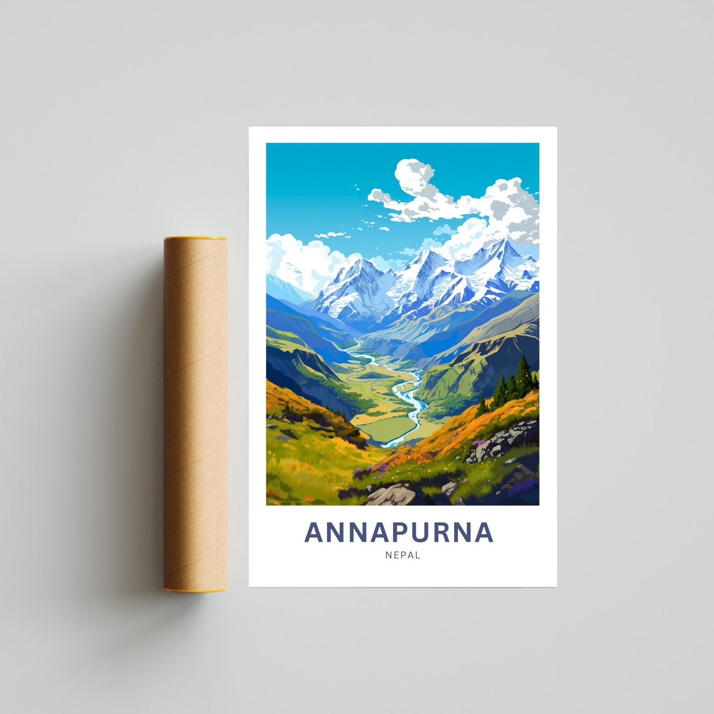 Annapurna Travel Poster