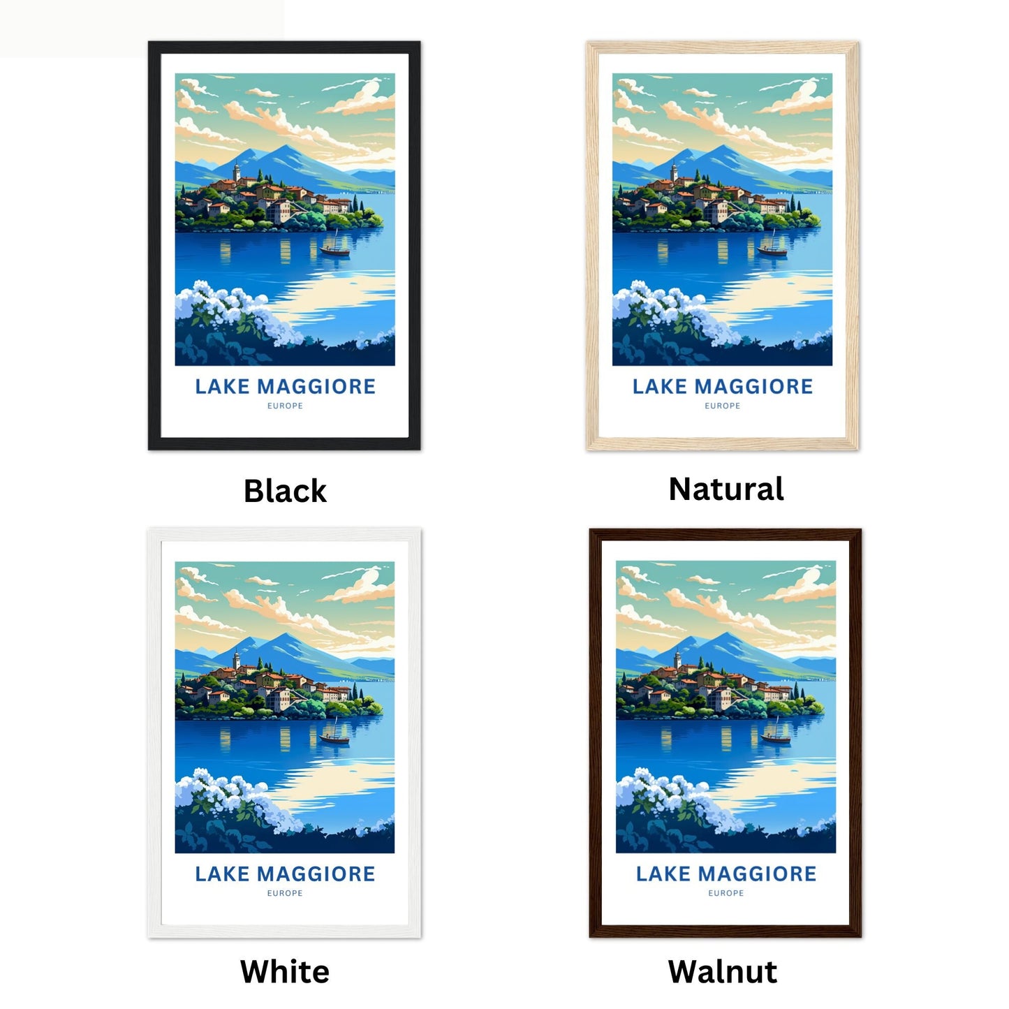 Lake Maggiore Travel Poster