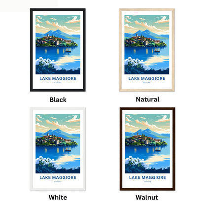 Lake Maggiore Travel Poster