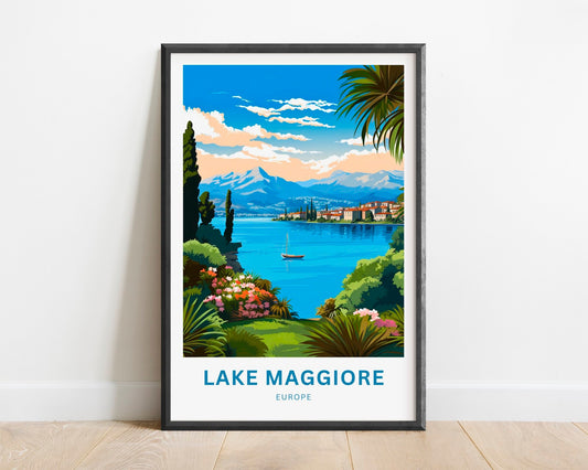 Lake Maggiore Travel Poster