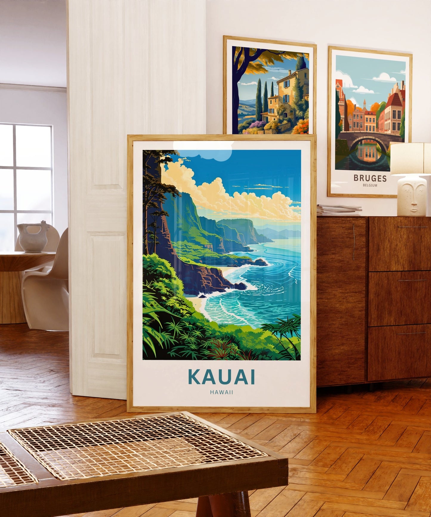 Kauai Travel Print - Kauai poster, Hawaii Wall Art, Framed present, Gift Hawaii Present - TravelTreasureCo