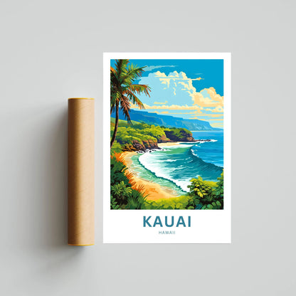 Kauai Travel Poster